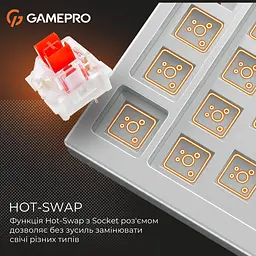 Клавіатура GamePro Genesis Infinity MK130BW White [140414] - мініатюра 14