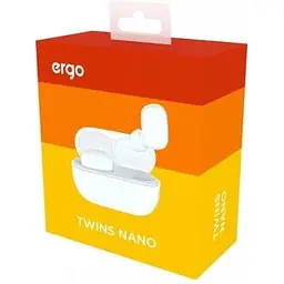 Бездротові навушники Ergo BS-510 Twins Nano TWS білі BS-510 - мініатюра 4