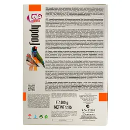 Корм Lolo Pets для зебрової амадини та екзотичних птахів 500 г (LO-72303) - мініатюра 4