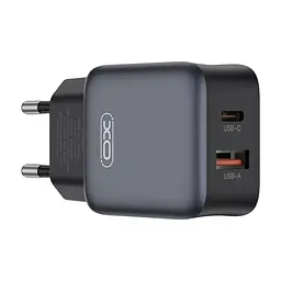 Зарядний пристрій XO L156 USB-C PD30W + USB-A QC3.0 Black (L156.black) - мініатюра 5