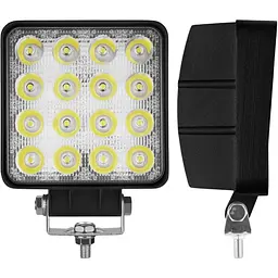 LED фара Brevia Flood Ближнє світло 10-30V 48W (16x3W) 3520Lm Алюмінієвий корпус IP68 (10652QFX1)