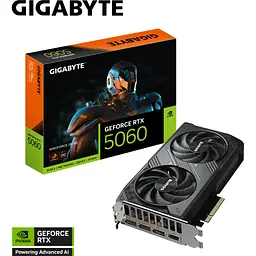 Відеокарта GIGABYTE GeForce RTX5060 8Gb WINDFORCE OC (GV-N5060WF2OC-8GD) - мініатюра 11