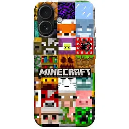 Чохол Demsky Minecraft collage для Apple iPhone 17 (6.3)