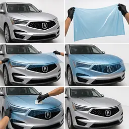 Антигравійна захисна бронеплівка за лекалами для Acura RDX TC1 2019-2021 - нижня зона кузова пороги - мініатюра 2