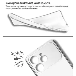 Чохол до мобільного телефона BeCover Tecno Spark 40 4G (KM5) Transparancy (715062) - мініатюра 5