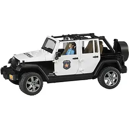 Поліцейський джип Bruder Wrangler Unlimited Rubicon із фігуркою поліцейського, 1:16 (02526) - мініатюра 2