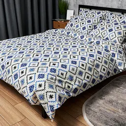 Підковдра Moon&Star Бязь Gold Люкс Blue Mosaic Полуторна 143x210 см