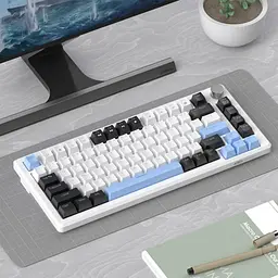 Клавіатура MageGee MK-Star 75 Brown Switch Black/White/Blue (6971969727953-UA) [159845] - мініатюра 6