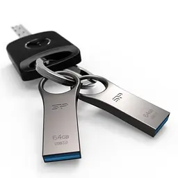 USB флеш накопичувач Silicon Power 64GB Jewel J80 Titanium USB 3.0 (SP064GBUF3J80V1T) - мініатюра 2