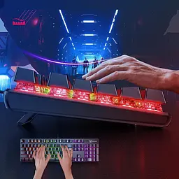 Клавіатура Onikuma ігрова G17 Pro RGB підсвітка 104 клавіші геймерська дротова USB для ПК - мініатюра 4