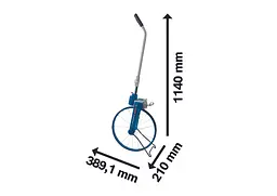 Курвіметр Professional GWM 40, D колеса 389.1мм Bosch hoz0014008 - мініатюра 6