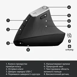 Мишка Logitech MX Vertical (910-005448) - мініатюра 6