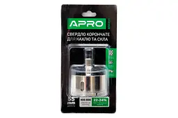 Свердлильна коронка по склу кераміці плитці мармуру APRO 55 мм - мініатюра 2
