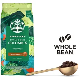 Кава Starbucks Colombia смажена в зернах 450 г - мініатюра 6