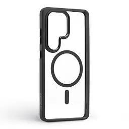Чехол Samsung Galaxy S26 Ultra 5G, Unit MagSafe, черный, прозрачный, магсейф, противоударный, магнитный, панель-накладка с поддержкой MagSafe, с поддержкой беспроводной зарядки, TPU+PC, защита всего корпуса, ударопрочный, ArmorStandart (ARM88809) - мініатюра 2