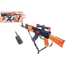 Автомат іграшковий тріскачка з іграшковою рацією Golden Gun 49х18х3 см det0006657