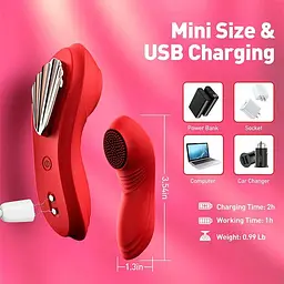 Смарт-вібратор у трусики Love Spouse Magnetic 10 режимів силіконовий Зелений - мініатюра 5