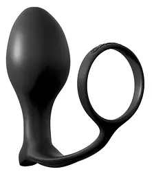 Анальна пробка з ерекційним кільцем - AFC Ass-Gasm CockRing Advanced Plug - мініатюра 2