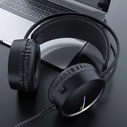 Навушники Hoco ігрові W100 Touring GAMING Headset 5-колірна підсвітка LED - мініатюра 4