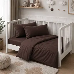 Комплект постільної білизни MirSon BABY Satin Premium Cacao Active 110 x 140 см (2200013489870)