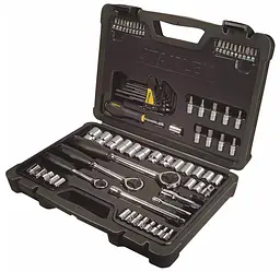 Набір торцевих головок Stanley Maxi-Drive 1/4", 3/8", 1/2" із аксесуарами, 80 шт