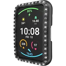 Чохол-бампер DK Пластик Gloss Diamond Full Cover для Huawei Watch Fit / Fit SE (black)