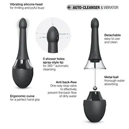 Автоматичний анальний душ з вібрацією Dorcel Douche Mate Pro 200 мл (чорний) - мініатюра 6