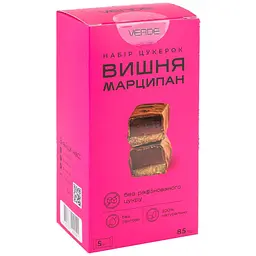 Уцінка. Набір цукерок Verde Вишня-марципан 85 г - мініатюра 1