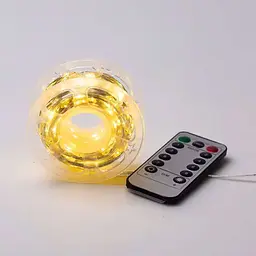 Гірлянда Роса нитка 500 LED довжина 50 м з пультом від мережі, жовтий GarlandoPro 500L50MWY - мініатюра 17