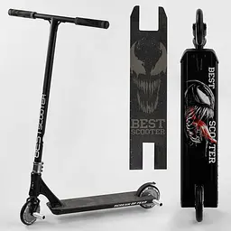 Самокат трюковий Best Scooter 69х12.5х93 см Чорно-білий 000231443 - мініатюра 6