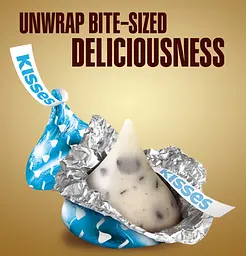 Шоколадні цукерки Kisses Hershey's Cookies N Creme 100.8г - мініатюра 4