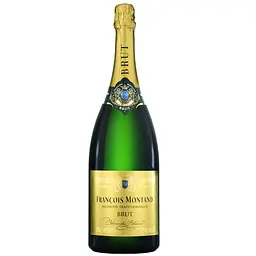 Вино ігристе Francois Montand Brut Blanc de Blancs, біле, брют, 11%, 1,5 л (27768)