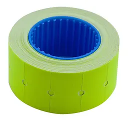 Цінник прямокутний Buromax BM.282101-08/ 22*12мм (500шт, 6м), зовнішня намотка, жовтий (10/200)