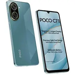 Смартфон Xiaomi Poco C71 3/64GB Blue (with charger) (Global Version) - мініатюра 5