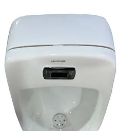 Пісуар підвісний Mixxus Premium Bevel-1001 390x395x795 мм з ІЧ-датчиком автоматичного змиву MP6661, Білий - мініатюра 7