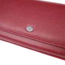 Жіночий гаманець з кишенею для телефону з натуральної шкіри ST Leather 23069 бордовий - мініатюра 5