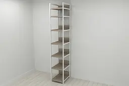 Шафа Гардероб Уні секція 4 серії Конект Ferrum-decor 220x40x50см Білий метал ДСП Дуб Сонома Трюфель 32 мм (FRD-104558) - мініатюра 6