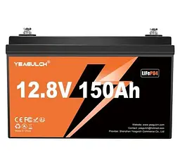 Акумуляторна батарея для ДБЖ YEAGULCH LiFePO4 12.8 V / 150 А*ч (YEAGULCH-12,8V/150Ah)