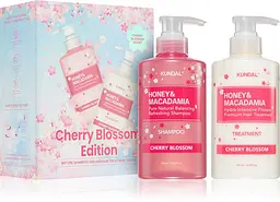 Набір для сухого або пошкодженого волосся Kundal Gift Edition Cherry Blossom Set 500ml+500ml