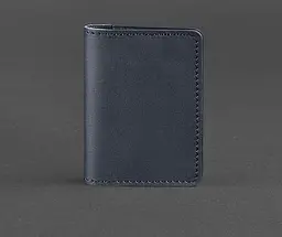 Шкіряний кард-кейс (візитниця) 6.0 темно-синій