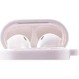 Чохол Silicone Case + Carabine для Apple AirPods White [38086] - мініатюра 2