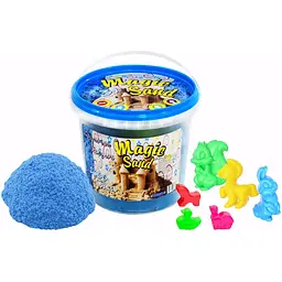 Кінетичний пісок Strateg Magic Sand блакитного кольору, відро 1000 г