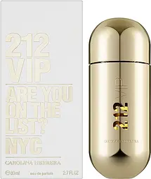 Оригінал Carolina Herrera 212 VIP 80 мл парфумована вода