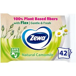 Туалетний папір Zewa Natural Camomile вологий 42 шт. - мініатюра 2
