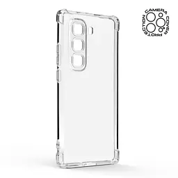Прозрачный чехол для Infinix Hot 50 Pro Plus 4G с защитой камеры и усиленными бортами, тонкий, силиконовый, бесцветный, ударопрочный, противоударный бампер с закрытой камерой, ArmorStandart (ARM84471) - мініатюра 2