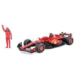 Автомодель з фігуркою Bburago Ferrari SF-24 (18-26823)