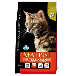 Сухий корм Farmina Matisse Neutered Salmon для стерилізованих кішок, з лососем, 1,5 кг