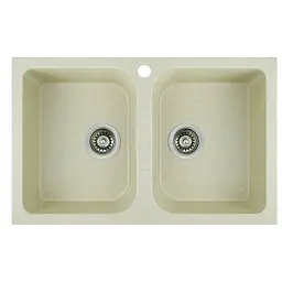 Кухонна мийка Platinum 7648W TWIN глянець Пісок (SP000024930)
