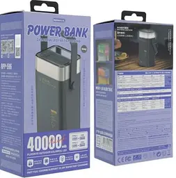 Повербанк Remax RPP-596 Power Bank 40000mAh PD20W+QC22.5W Чорний (2104619443) - мініатюра 6