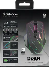 Комп'ютерна миша Defender Uran GM-503 LED Black 52503 teh0023045 - мініатюра 3
